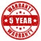 Five year warranty