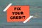 Fix your credit on white