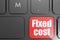 Fixed cost word on square keyboard button