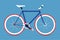 Fixed Gear Bicycle Vector Illustation