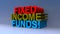 Fixed income funds on blue