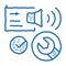 fixed radio sound doodle icon hand drawn illustration