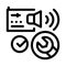 Fixed radio sound icon vector outline illustration