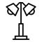 Fixture lamp icon outline vector. Floor stand