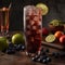 Fizzy and Fruity Calimocho Mocktail with Fresh Fruit
