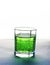 Fizzy green drink