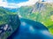 Fjord Geirangerfjord landscape, Norway