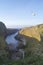 The fjord Geodha Smoo seen from above the Smoo Cave