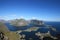 The fjord of Reine in Lofoten and Flakstad island