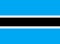 The flag of the African Republic of Botswana with light blue backdrop and three bands of white and black