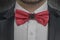 Flag of Albania on bowtie elegant business man suit