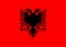 Flag of Albania. flat style