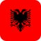 Flag albania illustration vector eps