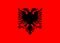 Flag Albania. Vector illustration