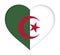 Flag of Algeria Heart