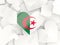 Flag of algeria, heart shaped stickers