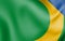 Flag of Alto Alegre dos Parecis Rondonia, Brazil. 3D Illustration