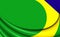 Flag of Alto Alegre dos Parecis Rondonia, Brazil. 3D Illustration