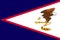 Flag American Samoa islands flat style