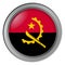 Flag of Angola round as a button
