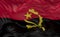 Flag of the Angola waving in the wind 3d render