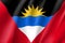 Flag Antigua Barbuda realistic icon