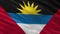 Flag of Antigua and Barbuda seamless loop