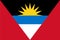 Flag Antigua and Barbuda. Vector illustration