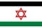 flag of Arab peoples Israeli Arabs. flag representing ethnic group or culture, regional authorities. no flagpole. Plane layout,