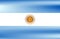 Flag of Argentina. Argentine national symbol in official colors. Template icon. Abstract vector background