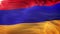 Flag of Armenia waving on sun. Seamless loop with highly detailed fabric texture. Loop ready in 4k resolution.
