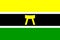 flag of Ashanti, africa. flag representing extinct country, ethnic group or culture, regional authorities. no flagpole. Plane