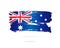 Flag of Australia. Abstract concept