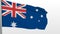 Flag of Australia Beautiful 3d animation