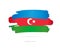 Flag of Azerbaijan. Abstract concept
