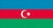 Flag of Azerbaijan on fabric surface. Azerbaijani national flag. Caucasian country