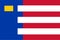 Flag of Baarle-Nassau Municipality (North Brabant or Noord-Brabant province, Kingdom of the Netherlands, Holland)