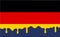 Flag background with drop style vector germany