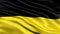 Flag of Baden-WÃ¼rttemberg waving in the wind. 3D illustration