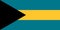 Flag Bahamas. Vector illustration