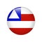 Flag Bahia on button