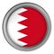 Flag of Bahrain round as a button