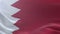 Flag of Bahrain waving on flagpole in the wind, national symbol of freedom