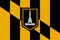 Flag of Baltimore City in Maryland, USA