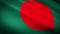 Flag of Bangladesh with red circle on green background