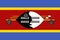 flag of Bantu peoples Swazi people. flag representing ethnic group or culture, regional authorities. no flagpole. Plane layout,