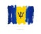 Flag of Barbados. Abstract concept