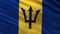 Flag of Barbados seamless loop