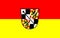 Flag of Bayreuth city in Bavaria, Germany