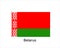 Flag of Belarus. National symbol. Belarus flag symbol